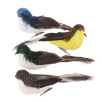 1PC Decoración De Jardín De Pájaro Artificial Pluma De Pollo Espuma Producto Falso De Pájaro Para Adornos Florales - details 11