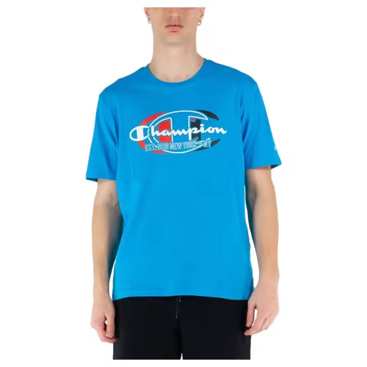 Camiseta de Manga Corta Champion  para hombre en color azul - 1