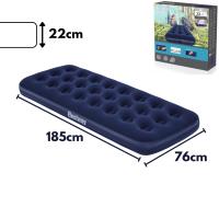Start Electric | Colchón Hinchable Bestway Soft Top - Confortable, Resistente y Portátil - Superficie Flocada Suave - Ideal para Interior y Exterior - Fácil Inflado y Almacenamiento | Marca Bestway - details 1