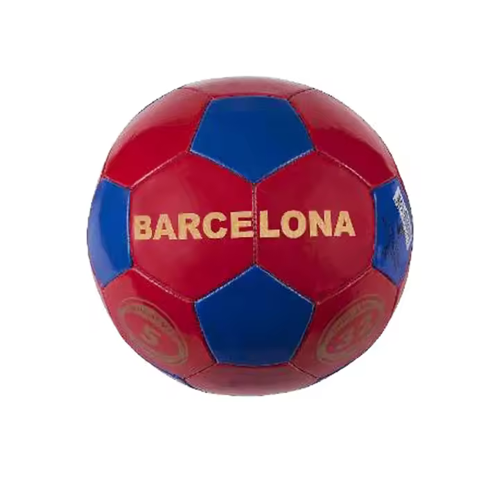 UD - Balon de futbol  rojo azul ,con letra Barcelona - 1