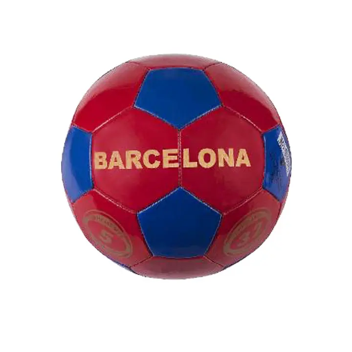 UD - Balon de futbol  rojo azul ,con letra Barcelona - 1