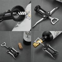 STARLEY-Abridor de Vino Tinto portátil de Acero Inoxidable Tipo ala sacacorchos de Vino de Metal abridores de Botellas sacacorchos removedor de Corcho de Vino - details 2
