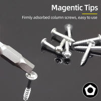 Juego De Puntas De Destornillador De Pentágono Con Agujero 1/4" Hexagonal Torx Magnético 50mm Acero S2 Herramientas Eléctricas Manuales - details 5