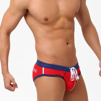 UXH Ropa De Baño Para Hombres Con Empuje Azul Boxer Briefs Hombre Sexy Transpirable Traje De Baño Corto De Playa Sunga - details 8