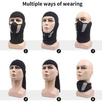 Máscara Facial Completa Transpirable Balaclava Para Motocicleta Montañismo Ciclismo Motocross Con Capucha Protección Del Cuello Y Cara Motos - details 6