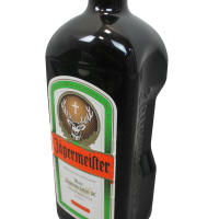 BOTELLA GIGANTE DECORATIVA DE CRISTAL Jägermeister - Verde 11x32x9,5cm - SpazioLuzio - details 0