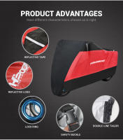 Cubierta De Motocicleta Impermeable Protectora UV Y Antipolvo Para Todos Los Scooters Tamaño M-4XL Color Negro - details 5