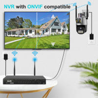 Cámara PTZ Wifi Exterior 4K 8MP HD Con Doble Pantalla Y Lente AI Seguimiento Automático Alarma De Luz Policial iCSee Para Seguridad Doméstica Y Vigilancia De Video 4MP - details 11