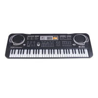 Teclado Electrónico Blanco Y Negro De 61 Teclas Instrumento Musical Para Principiantes Piano Eléctrico Regalo Para Niños - details 0