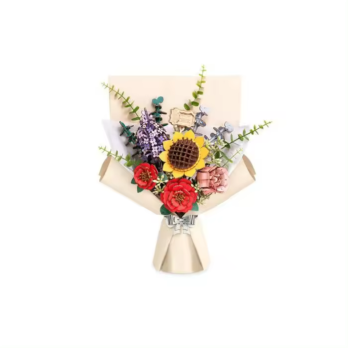 MADNESSTOYS MAQUETA FLOWER BOUQUET WOODEN FLOWERS 30x22x6 Cms. - 1