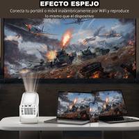 Proyector 4K portátil 2024 con Mando a Distancia, Auto Keystone, proyector Inteligente 4K/ 200 ANSI con WiFi 6, BT 5.0, Pantalla de 130 Pulgadas, Giro de 180 Grados, Sistema operativo Android Integrado 11.0 () - details 5