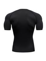 Camiseta De Compresión Para Hombre Con Estampado De Murciélago Secado Rápido Tejido De Poliéster Y Spandex Para Gimnasio Fitness Running Y Ejercicio Muscular Manga Corta Deporte Casual - details 4