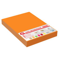 00564-55 Papel autoadehsivo de color naranja A4  21*29.7CM, etiqueta adhesiva para impresoras. - details 0