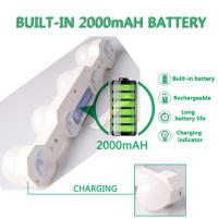 Espejo De Maquillaje LED Portátil Con Ventosa Y Luz USB Cargable Luz De Noche Para Dormitorio Y Baño Dimmable Y Sin Cable - details 4