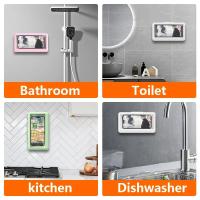 Estuche Impermeable Y Antiniebla Universal Para Teléfono Móvil Soporte De Ducha Para Baño Táctil Soporte De Teléfono Para Mesa Compatible Con Todas Las Marcas - details 1