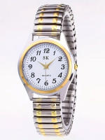 Reloj De Cuarzo Retro Elegante Para Parejas Reloj Analógico De Negocios Clásico Moda Regalo Para Amantes Material De Aluminio No Resistente Al Agua - details 5