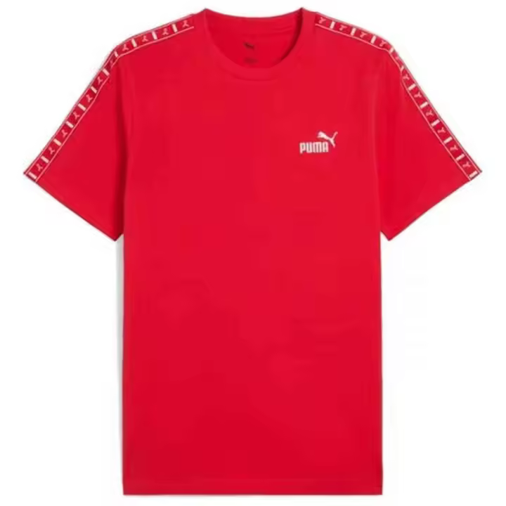 Camiseta de Manga Corta Puma Ess Tape para hombre en color rojo - 1