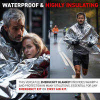 Manta De Emergencia Térmica Para Camping Y Supervivencia Al Aire Libre Kit De Rescate Militar Impermeable Y Fuerte Dantron 1,8-Dihydroxyanthraquinone Origen China - details 4