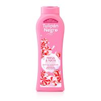 Gel de Baño Tulipán Negro Fresa y Nata, 650 ml - Hidratación y Fragancia Duradera, Cuida tu Piel - details 0