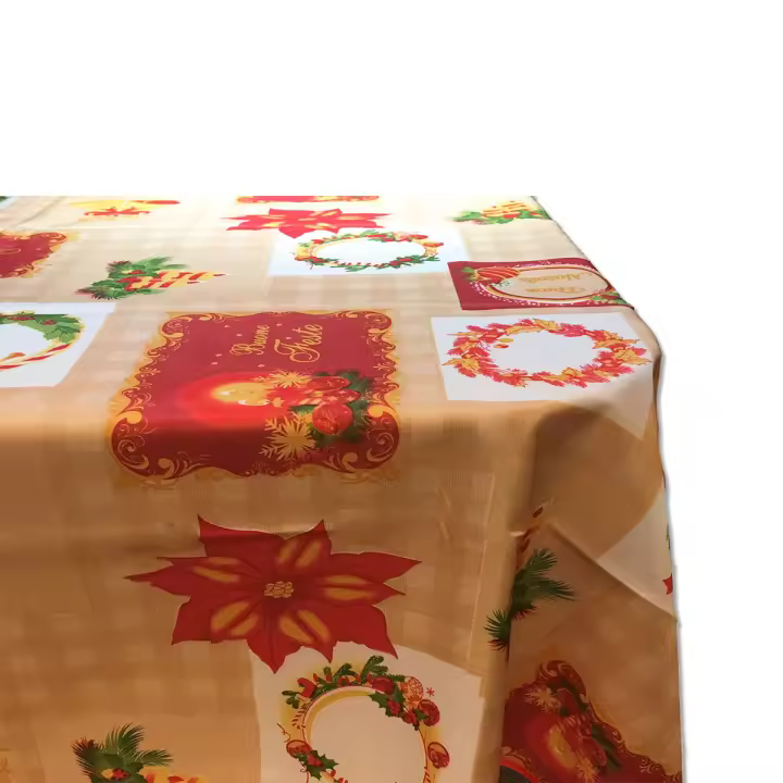 Lanovenanube -  Mantel de Navidad Antimanchas y Lavable Medida 150x200 - Mod.11121 - 1