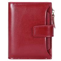 Cartera Mujer pequeña, Cartera Monedero Mujer Piel auténtica con 14 Ranuras para Tarjetas Bloqueo RFID Billetera Cuero auténtico Muy Suave Billetera Corta de Las Señoras Titular - details 3