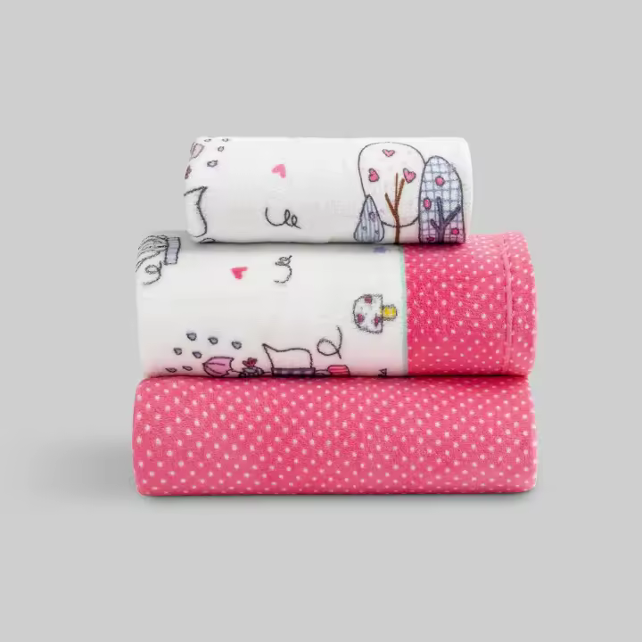 Llartextil Juego de Sábanas Coralina Cats Fucsia - Más Duraderas y Cálidas - 1