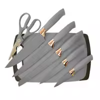 Set de Utensilios de Cocina de Silicona y Madera 19 piezas Home Cuchillos Tabla de Cortar Organizador de Cocina Pelador - details 5
