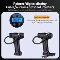 Bomba de Aire Portátil  120W Inalámbrica/Cableada Inflador de Neumáticos Digital para Coche Bicicleta Bolas Tipo de Enchufe: PUMPS - details 4
