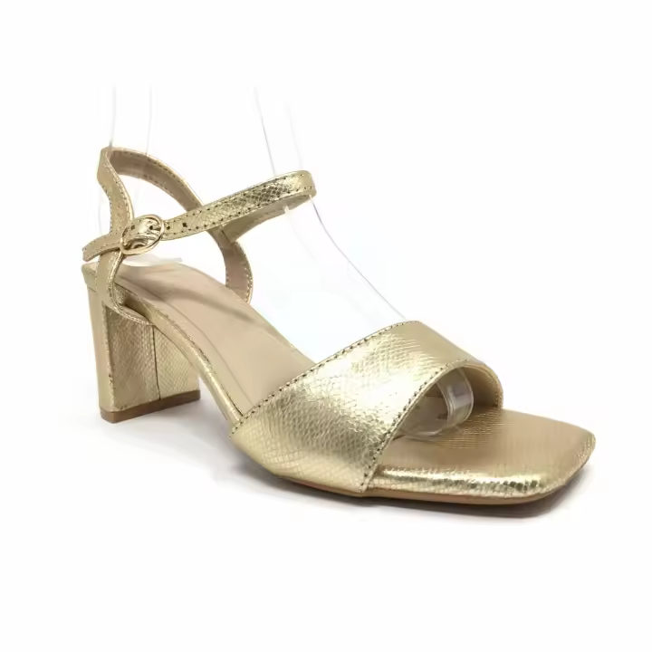 Gobbs LA-NBP-2277 Zapatos de tacón para mujer dorados en sintético 000002 - 1
