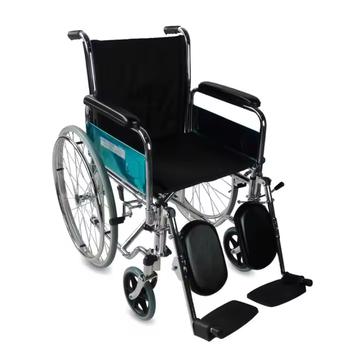 Mobiclinic Silla de Ruedas Partenón Plegable Elevador de piernas Asiento 44 cm Premium Autopropulsable Manual Marca Española Ortopédica Reposapiés Ajustables Reposabrazos Resistente - 1