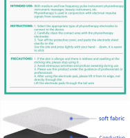 Parche De Electrodo Adhesivo Self Adhesive Para Masajeador Digital Tens 4*4cm Reemplazo De Parche De Nervio Non-woven - details 7