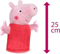 Famosa- Peluche Marioneta Peppa Pig ,Juguete,rojo peppa ,azul hermano george,ninos,ninas,regalo,con sonido,cerdito, - details 0