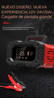 Cargador Inteligente De Batería Para Coche Y Motocicleta 20A/10A 12V/24V Compatible Con Lithium AGM GEL Lead-Acid LiFePO4 - details 2
