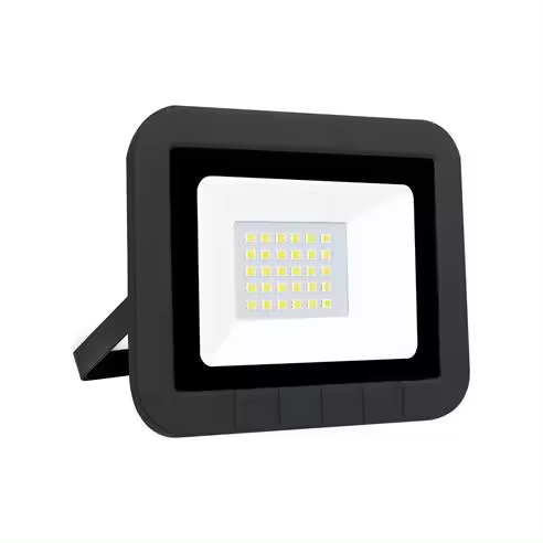 Proyector led plano negro matel ip65 20w fría - 1