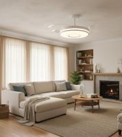 BEL AIR HOME - Ventilador Cronos - DC blanco, 4 aspas retráctiles, 72W LED 3000|4000|6000K. Para habitaciones y salones. - details 4