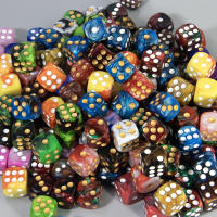 16mm D6 Azul Y Rojo Dados De Ajedrez De Acrílico Para Juegos De Mesa RPG DND Cubo De Dos Colores Esquinas Redondeadas Accesorios Para Clubes Y Fiestas En Barra - details 1