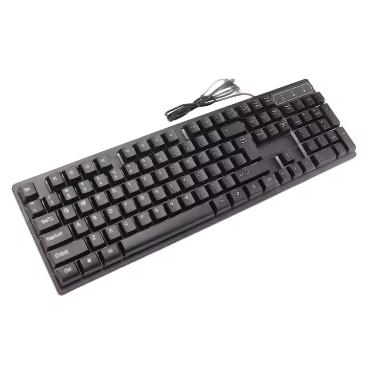 Teclado Luz colorida Estable 104 teclas Suspendidas Keycap Teclado mecánico para juegos con cable - 1