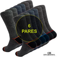 DEBEKOR 6 PARES Calcetines Térmicos Hombre - Calcetines Trabajo Hombre - Calcetines Senderismo Antiampollas – Calcetines Trekking - Calcetines Reforzados Algodón - details 1