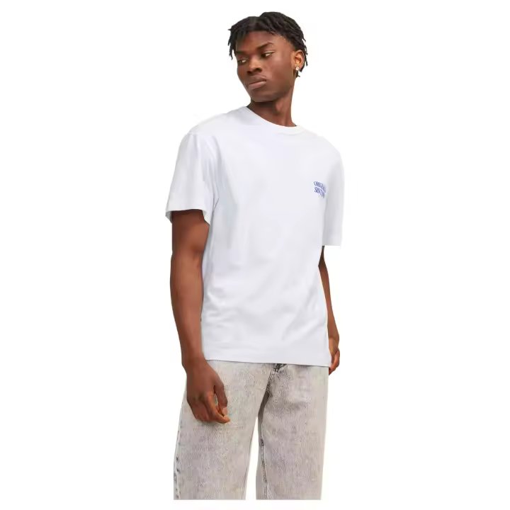 Camisetas M/C marca Jack & Jones modelo 12256258-White para hombre en color blanco - 1