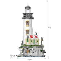 Bloques De Construcción Eléctricos Lighthouse 1092PCS Faro Iluminado Con Casa De Pescador Juguetes Educativos Para Niños Decoración De Escritorio Regalos Para Niños Y Adultos - details 3