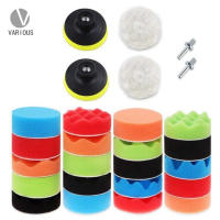 Various Esponja Pulir para Coche, Almohadillas de Pulido,Adaptador de Taladro y Almohadillas de Cera de Lana 31,22,19 pcs Especial-80 mm/3 Inch y 26,22,19,11 pcs-80 mm/3 Inch - details 2