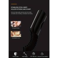 Cuchilla De Afeitar De Acero Inoxidable Para Cejas Herramienta De Limpieza Facial Sin Cuchillo Soporte Para Tijeras De Seguridad Para Hombres - details 5