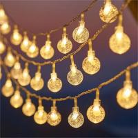 Luces De Navidad LED USB 6m Con Estrella De Escarcha Y Esferas Decoración De Hogar Para Año Nuevo Y Navidad Cuerda De Luces De Guirnalda Poderizado Por USB - details 0