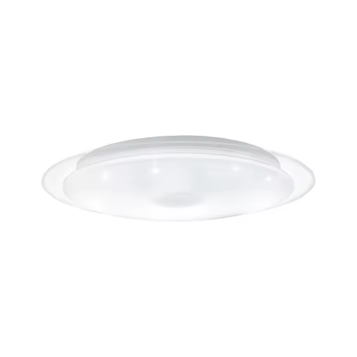 Eglo Lanciano1 Plafón LED redondo efecto cristal Ø56 cm Luz Regulable 3000K, 4000K, 5000K 3300LM 36W Mando incluido - 1