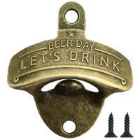 Abrepuertas De Aleación De Zinc Con Relieve Vintage Retro Para Colgar En La Pared Herramienta DIY Para BBQ Pub Bar Accesorios De Cocina - details 2