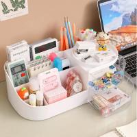 Organizador De Maquillaje Con Espejo Recargable Espacio Grande Para Cosméticos Y Cuidado De La Piel Caja De Exhibición Para Contadores - details 2