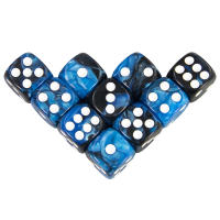 16mm D6 Azul Y Rojo Dados De Ajedrez De Acrílico Para Juegos De Mesa RPG DND Cubo De Dos Colores Esquinas Redondeadas Accesorios Para Clubes Y Fiestas En Barra - details 9