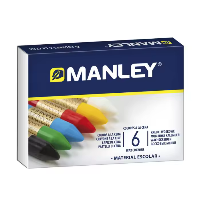 CERAS BLANDAS MANLEY PARA USO ESCOLAR E INFANTIL - DIFERENTES TAMAÑOS A ELEGIR - 1