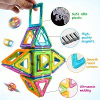 Juguetes Educativos Montessori Para Niños Bloques De Construcción Magnéticos Grandes Con Fuerte Magnetismo Set De Construcción DIY Regalo Para Niños De 3-12 Años - details 1