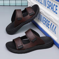 Sandalias De Hombre Verano Casual Playa Exterior Retro Cómodas Cuero Flip Flops Tipo De Sandalias Básicas Estilo Clásico - details 2